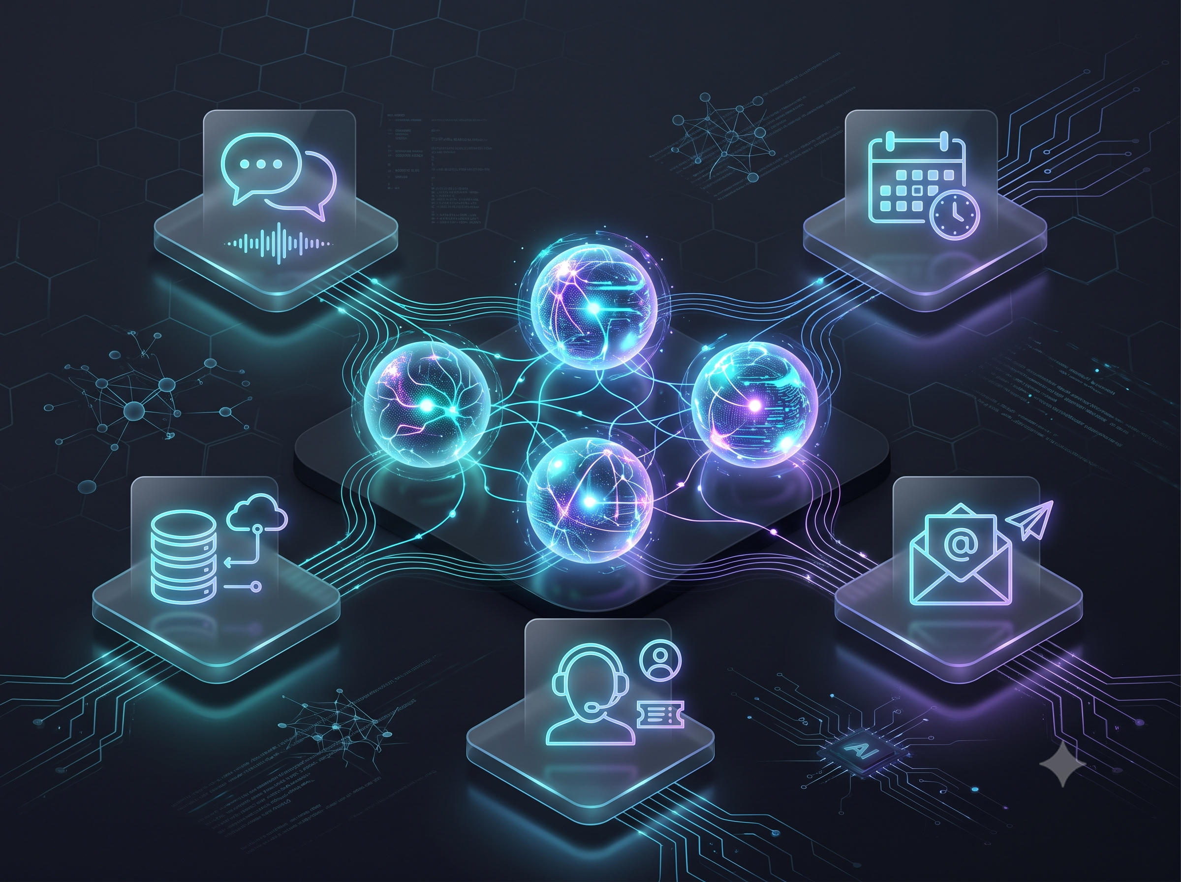 AI agents connected to business systems