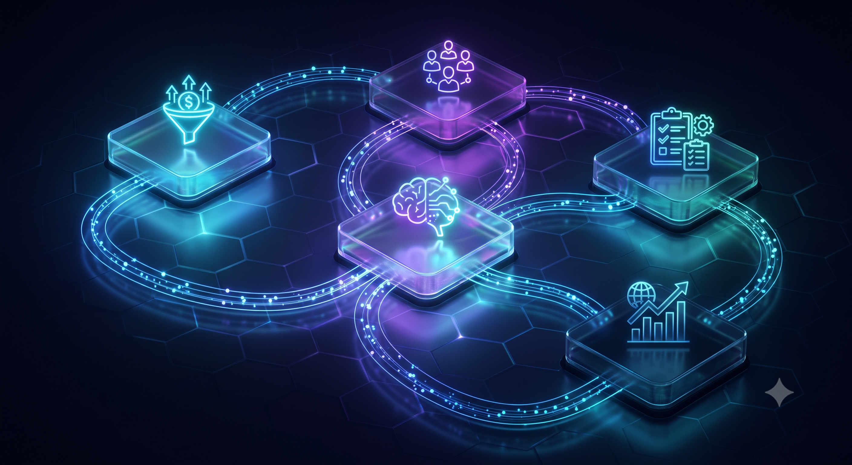 Cinematic 3D business platform intro